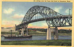 Bridge Over The Cape Cod Canal At Sagamore Postcard