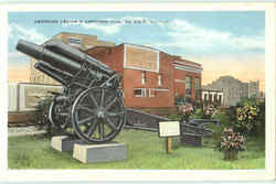 American Legion's Captured Gun DeKalb, IL Postcard 