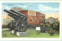 American Legion's Captured Gun DeKalb, IL Postcard Postcard