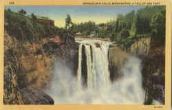 Snoqualmie Falls Scenic, WA Postcard Postcard