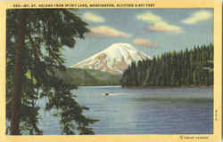 Mt. St. Helens From Spirit Lake Postcard