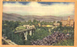 Arroyo Seco Bridge Pasadena, CA Postcard Postcard