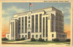 Macon County Building Postcard