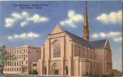 Broadway Baptist Church Fort Worth, TX Postcard Postcard