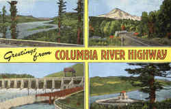 Greetings From Columbia River Highway Washington Postcard Postcard