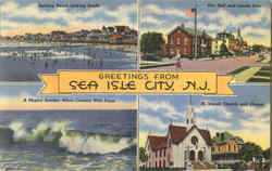 Greetings From Sea Isle City Postcard