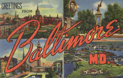 Greetings From Baltimore Postcard