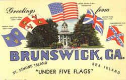 Greetings From Brunswick Postcard