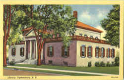 Library Ogdensburg, NY Postcard Postcard