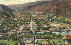 Colorado River And Roaring Fork Valley Glenwood Springs, CO Postcard Postcard