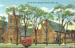 St. Paul's Episcopal Church, Church Street Selma, AL Postcard Postcard