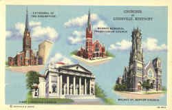 Churches Of Louisville Kentucky Postcard Postcard