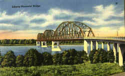 Liberty Memorial Bridge Mandan, ND Postcard Postcard