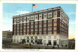 The Julien Dubuque Hotel Iowa Postcard Postcard