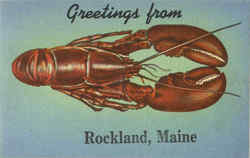 Greetings From Maine Rockland, ME Postcard Postcard