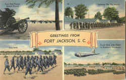 Greetings From Fort Jackson Postcard