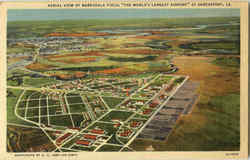 Aerial View Of Barksdale Field Shreveport, LA Postcard Postcard