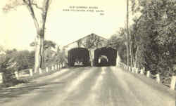 Old Covered Bridge, Stillwater River Old Town, ME Postcard Postcard