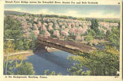 Stoudt Ferry Bridge Across The Schuylkill River Postcard