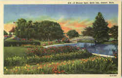 A Beauty Spot, Belle Isle Detroit, MI Postcard Postcard