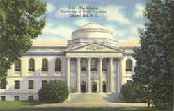 The Library, University Of North Carolina Postcard