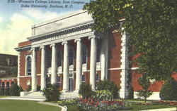 Woman's College Library , Duke University Postcard