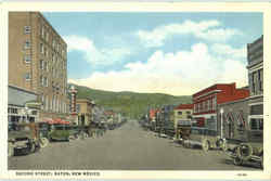 Second Street Raton, NM Postcard Postcard