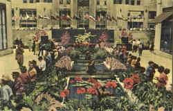 The Channel Gardens, Rockefeller Center New York, NY Postcard Postcard
