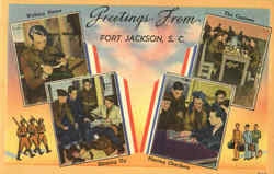 Greetings From Fort Jackson Postcard