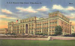 G. A. R. Memorial High School Wilkes-Barre, PA Postcard Postcard