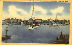 Quaint Wychmere Harbor, Harwichport Postcard