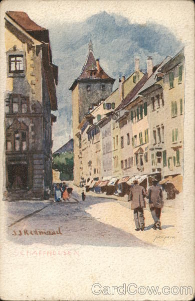 Main Street Scene - Lindt Chocolates Schaffhausen Switzerland