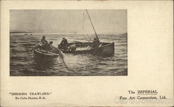 Herring Trawlers - Imperial Fine Art Corporation London England