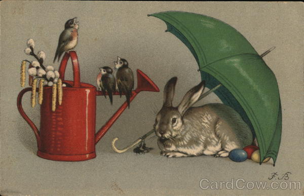 Easter Bunny with Eggs F.B. With Bunnies