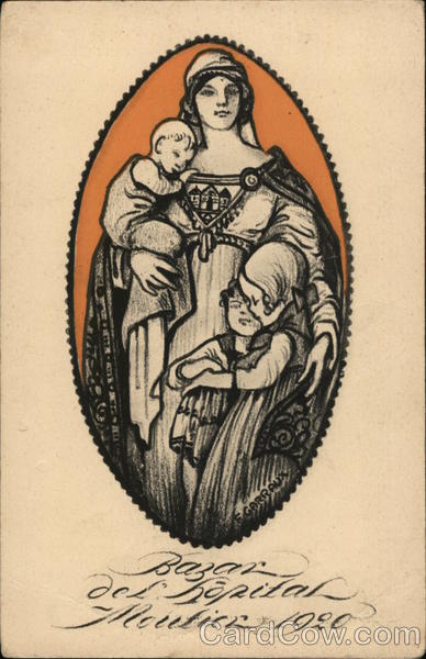 Bazar de l'hôpital de Moutier 1920 Advertising