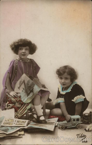 Two Girls Playing Children