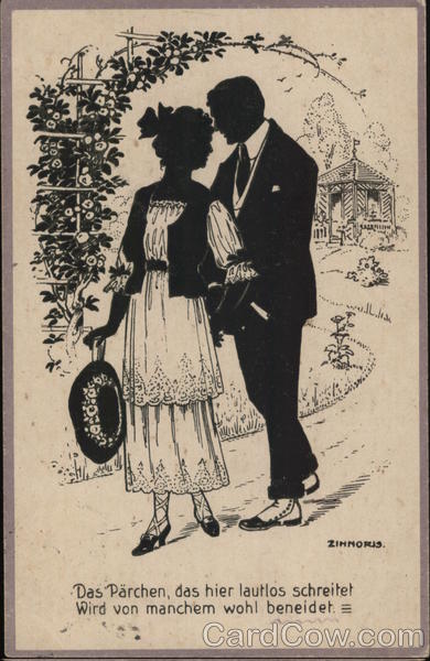 Silhouette of Couple Zinnoris Silhouettes