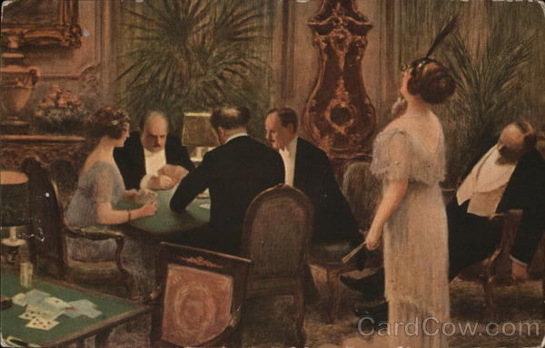 People Playing Cards Albert Andre Guillaume Card Games