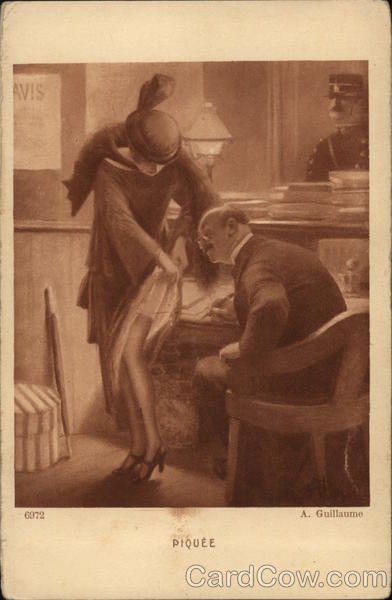 Piquee - Woman Lifting Hem of Skirt for Doctor to Examine