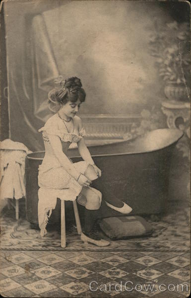 Woman Getting Dressed after Bathing Women