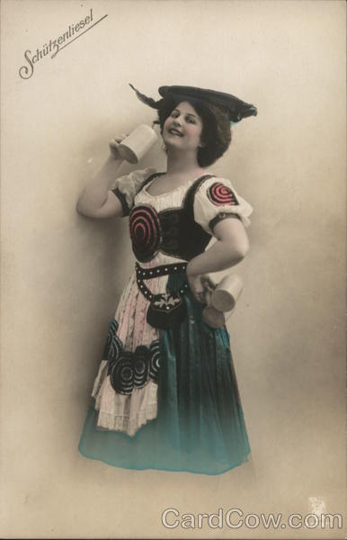 Beautiful Woman with Beer Mug - Schützenliesel Women
