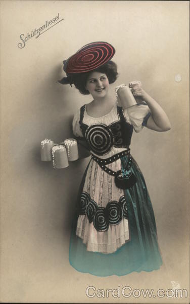 Woman Serving Beer in Costume - Schützenliesel Women