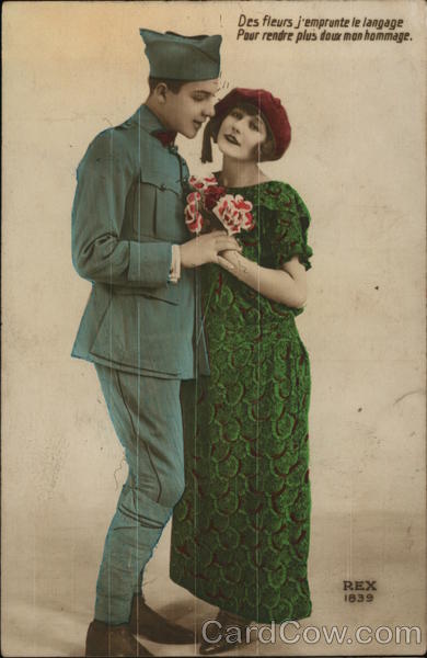 Des Fleurs J'emprunte le Langage Art Deco Couples