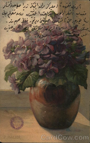 Vase of Violets A. Haller Flowers