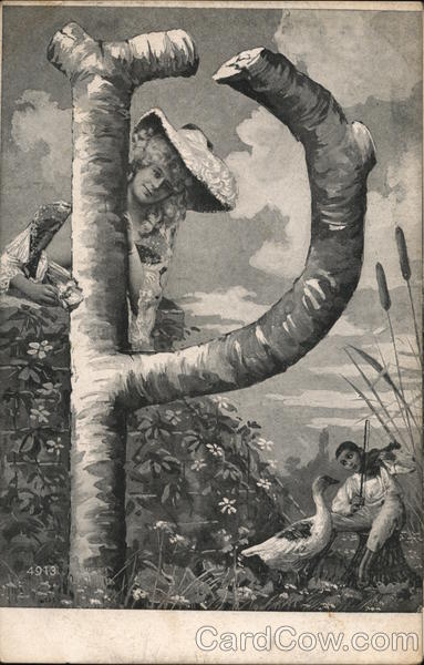 Letter P Out of Wood Alphabet Letters