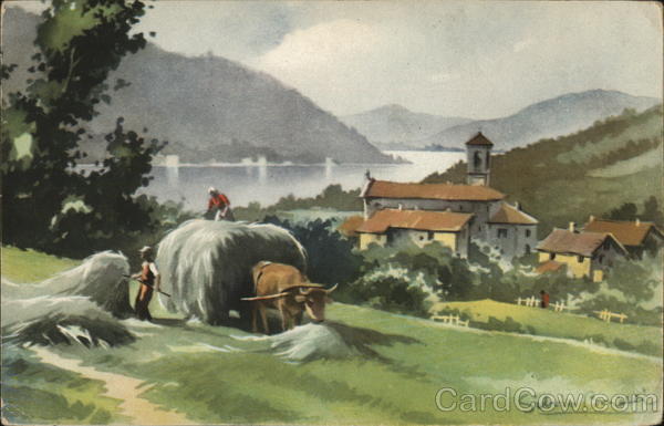 Harvesting Hay Silvio Bonelli Art