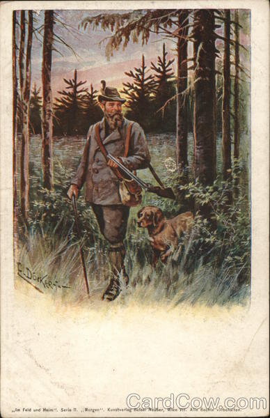Man Hunting with Dog F. Döcker