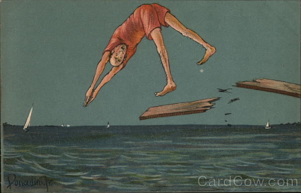 Diving In Donadini Jr. Artist Signed