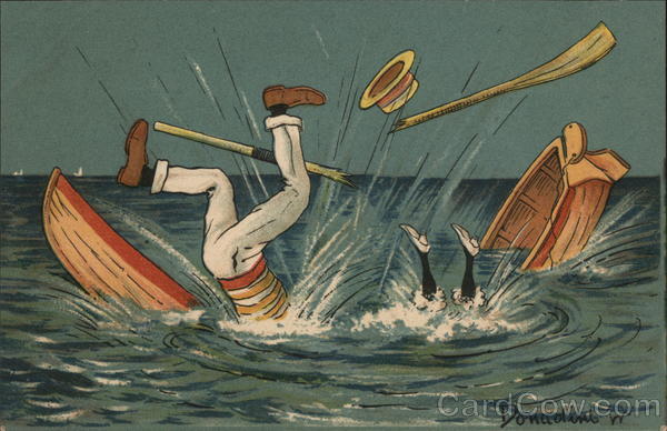 Rowboat Accident Donadini Jr. Artist Signed