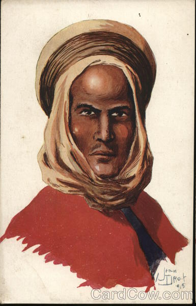 1915 Portrait of Arab Man Jean Droit